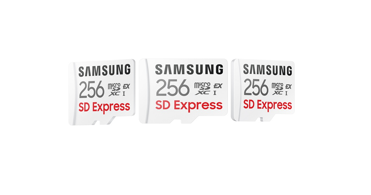 Samsung har tillkännagivit ett 256 GB SD Express microSD-kort med en läshastighet på 800 MB/sekund