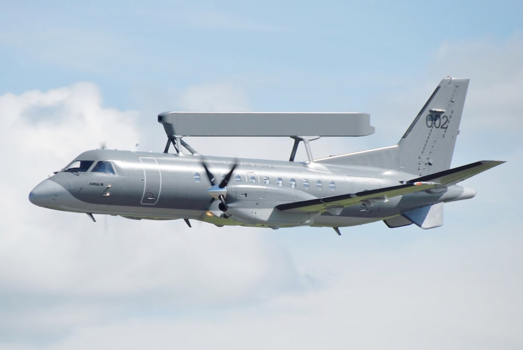 Sverige överför Saab ASC 890 långräckviddigt radarjaktflygplan till Ukraina  