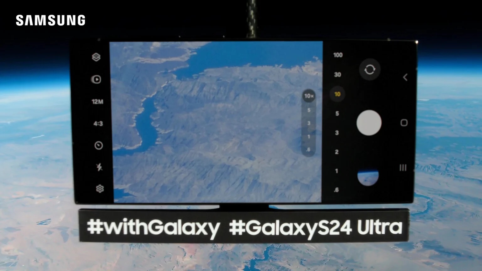 Samsung har skickat upp flaggskeppet Galaxy S24 Ultra i rymden