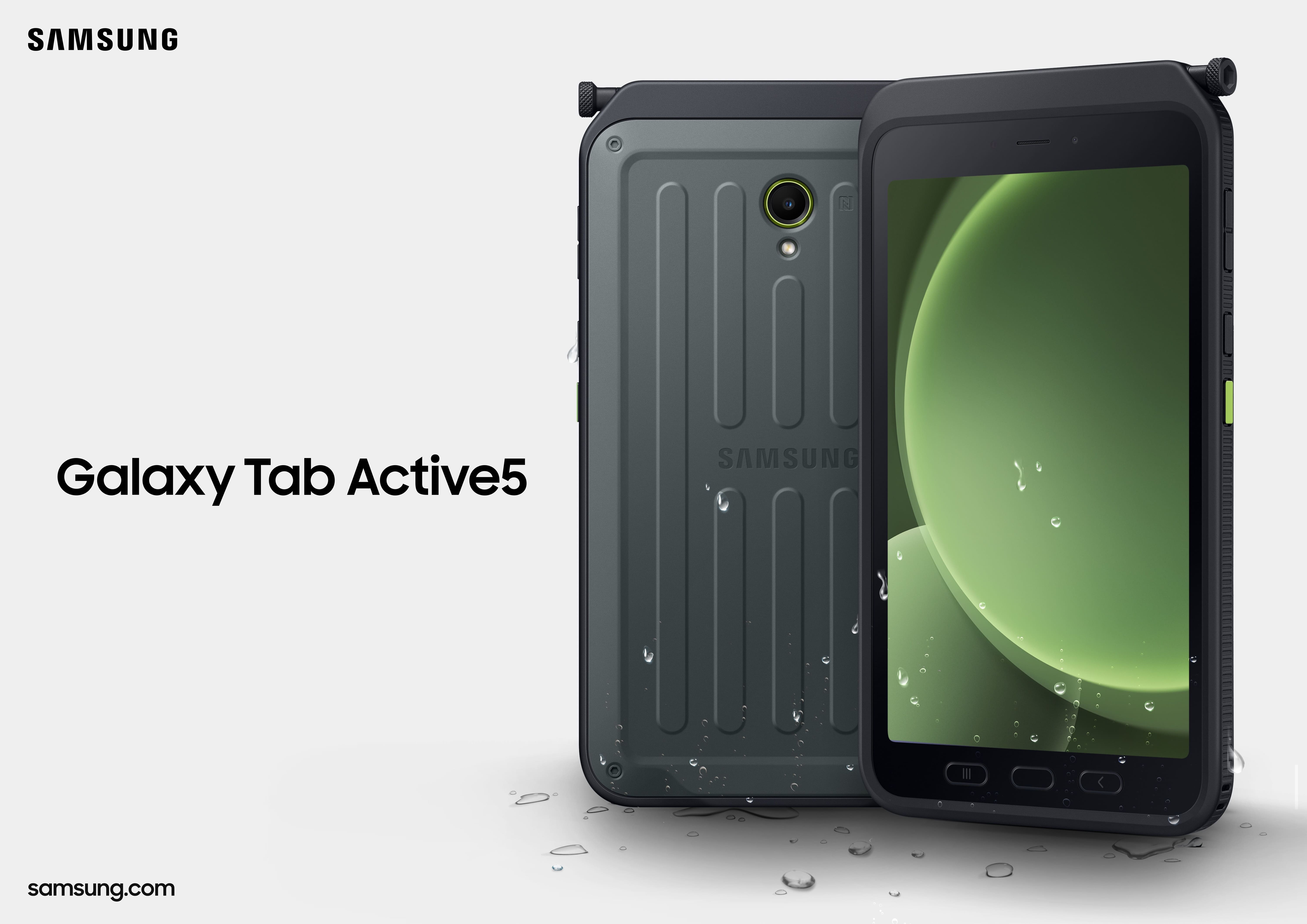 Samsung Galaxy Tab Active 5: robust surfplatta med LCD-skärm på 120 Hz, stöd för S Pen och löstagbart batteri på 5050 mAh