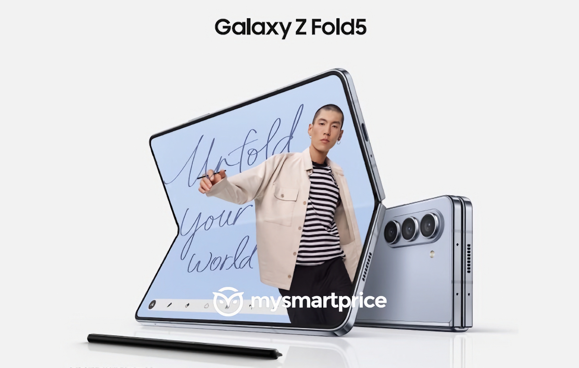 Minimal förändring: den första officiella bilden av Samsung Galaxy Fold 5-smarttelefonen har dykt upp online