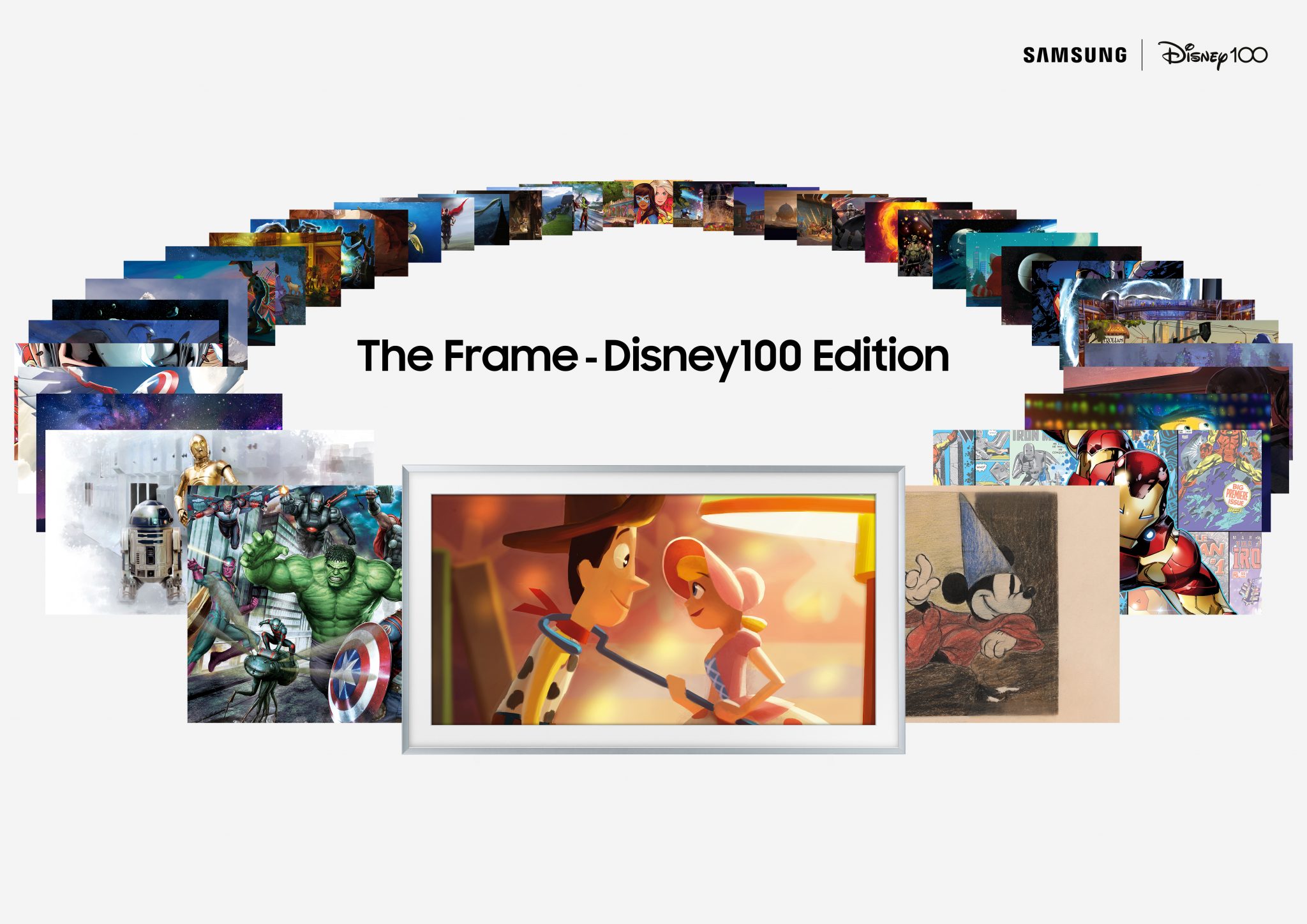 Samsung har återlanserat The Frame TV Disney 100 Edition TV-apparater med 55, 65 och 75-tums skärmstorlekar