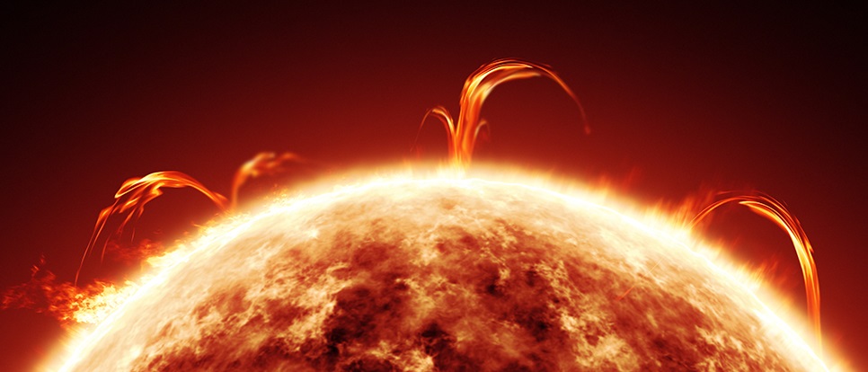 Forskare har för första gången upptäckt en stjärna med 4,3 miljoner kilometer av brinnande tsunamis som löper över dess yta