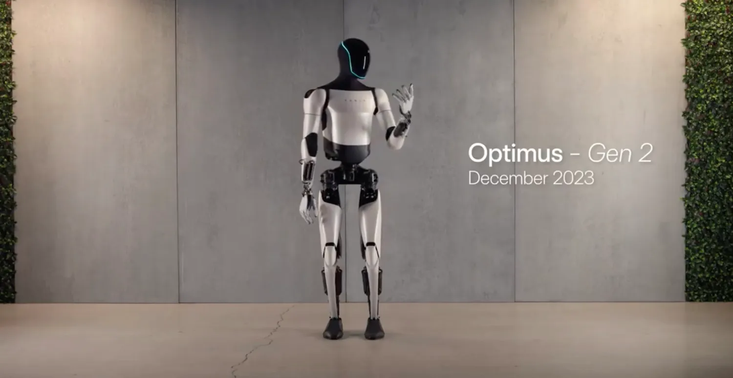 Tesla presenterar andra generationens Optimus humanoider - robotar kan parodiera Musk