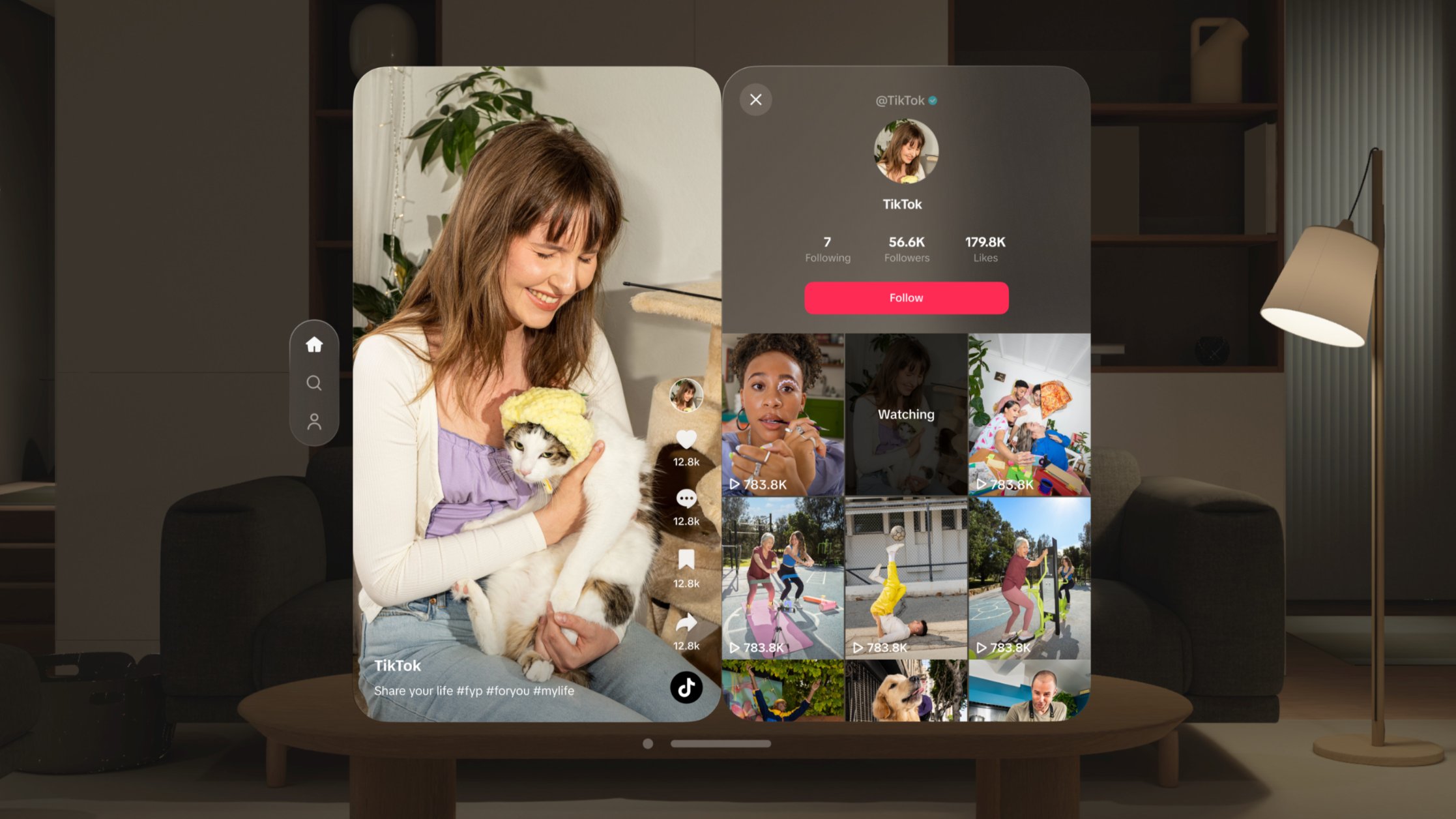 ByteDance har släppt TikTok-appen för Apple Vision Pro