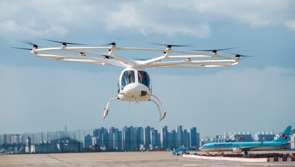 Volocopter vill lansera världens första flygtaxi i Paris 2024