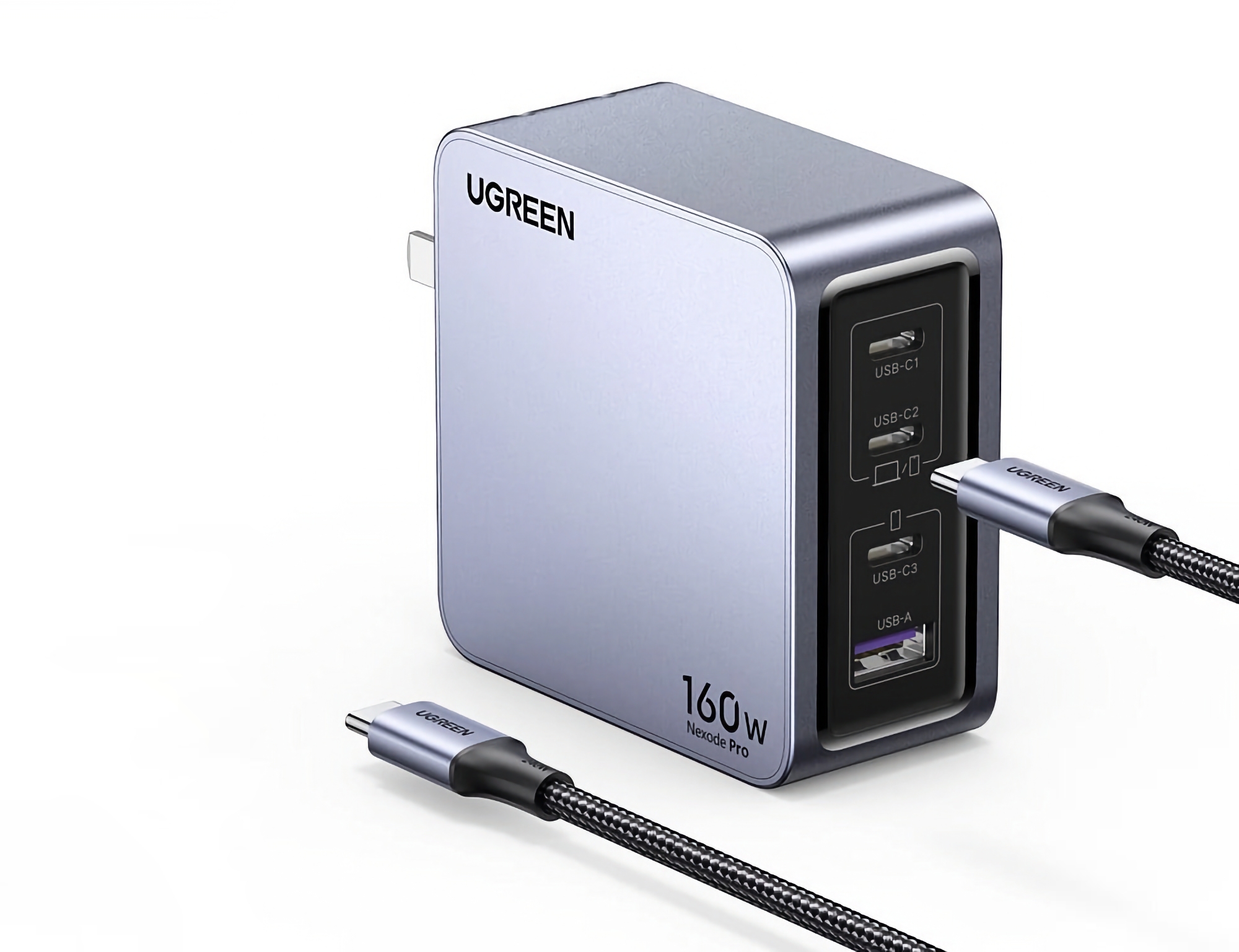 Ugreen lanserade Nexode Pro GaN: en 160 W-laddare med fyra USB-portar för 60 USD