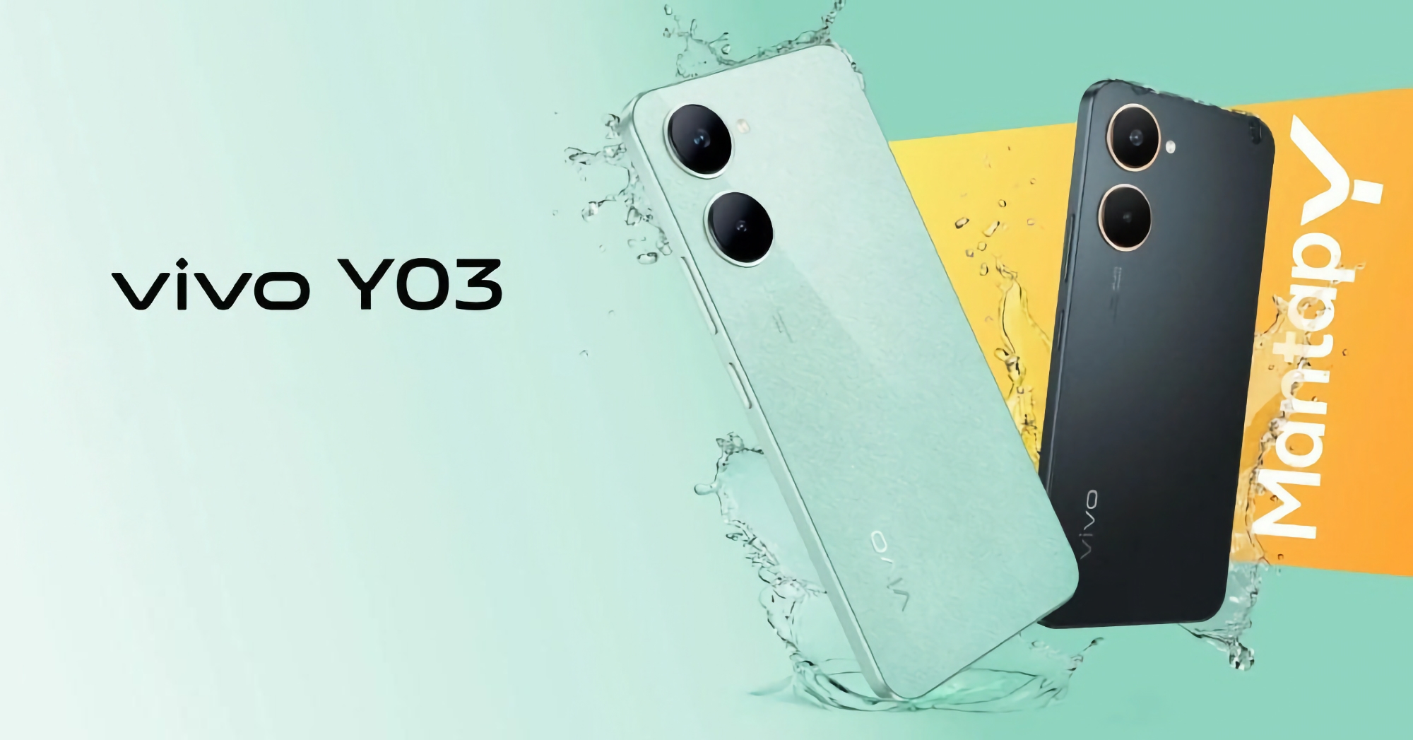 vivo Y03: budget-smartphone med 90Hz-skärm, MediaTek Helio G85-chip och IP54-skydd