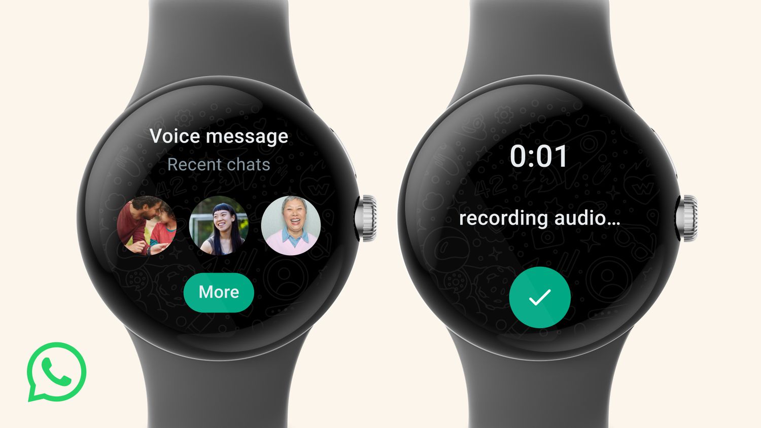 WhatsApp-appen är nu tillgänglig på Samsung Galaxy Watch och andra Wear OS-smartklockor