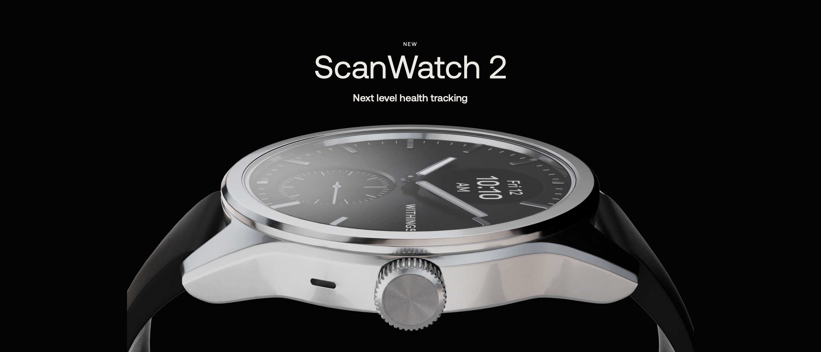Withings ScanWatch 2: hybrid smartwatch med OLED-skärm, SpO2-sensor och upp till 30 dagars batteritid
