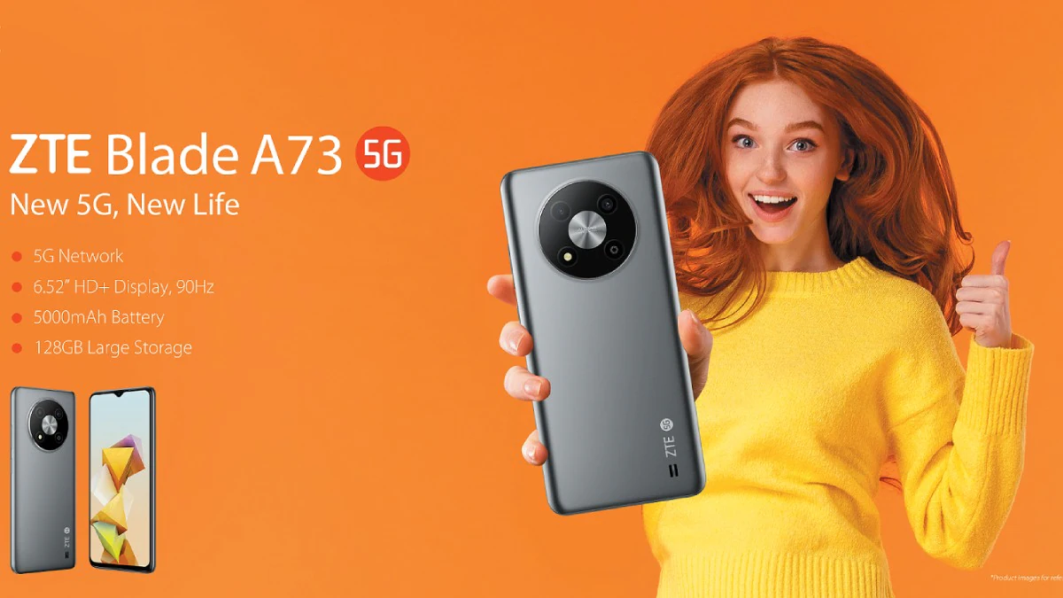 ZTE Blade A73 5G - budget-smartphone med 90Hz-skärm, 50MP-kamera och 5000mAh-batteri för $165