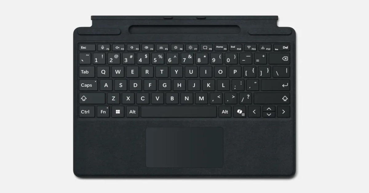 Microsoft lanserar nytt Surface Pro-tangentbord för att förbättra läsbarheten
