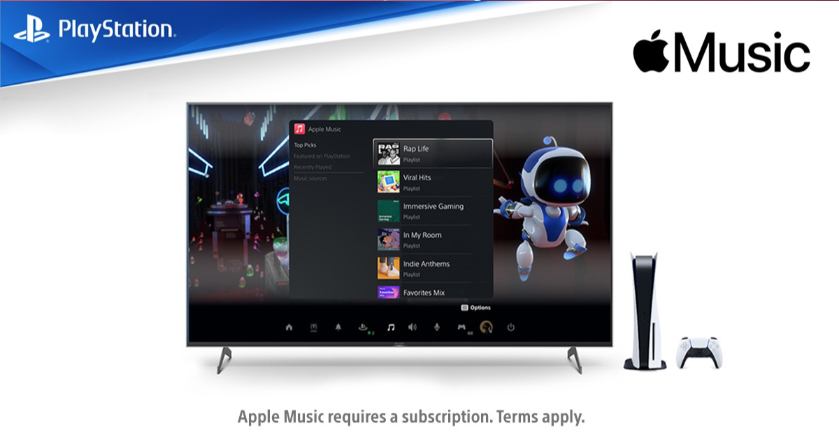 Sony, tillsammans med Apple, ger Apple Music till PlayStation 5-ägare i sex månader om de inte har använt tjänsten tidigare