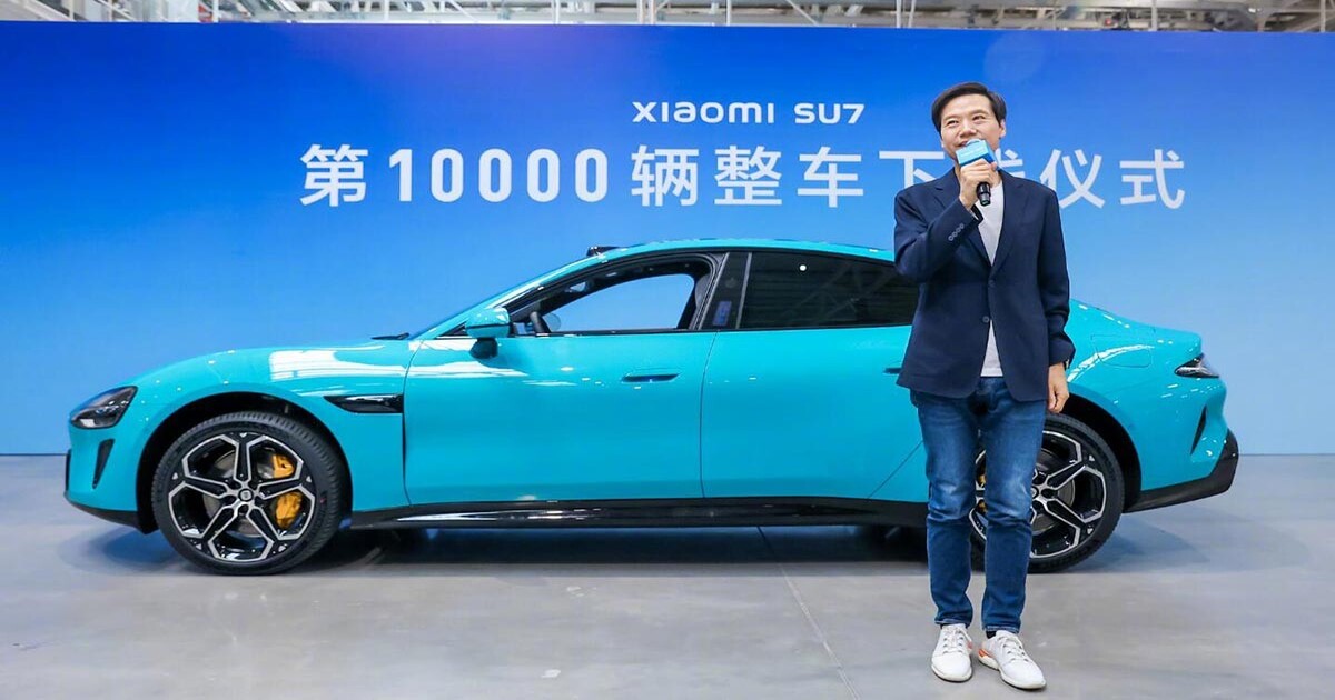 Xiaomi producerade 10 000 SU7-elbilar på bara 32 dagar