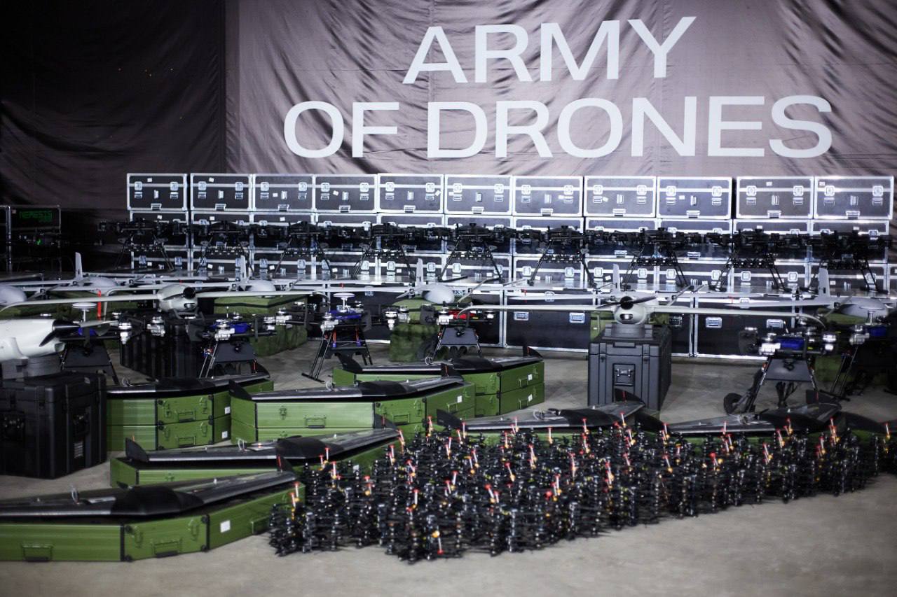"Army of Drones" överlämnade 2 000 ukrainsktillverkade drönare till AFU