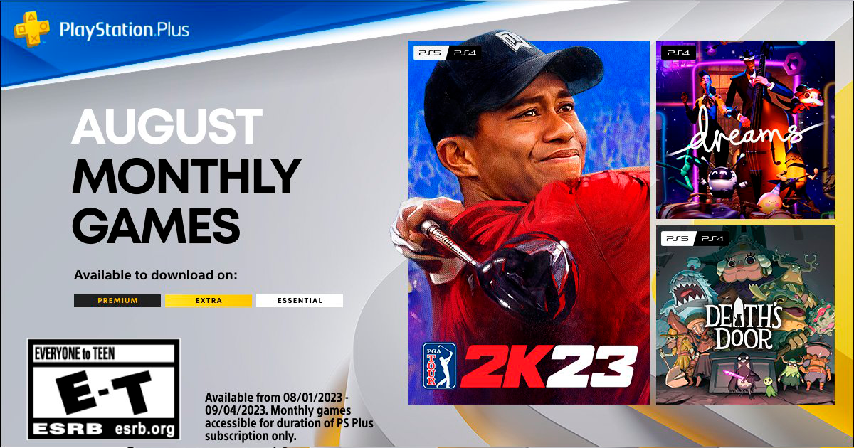 Det är ganska bra: PlayStation Plus-prenumeranter kommer att få PGA Tour 2K23, Dreams och Death's Door i augusti