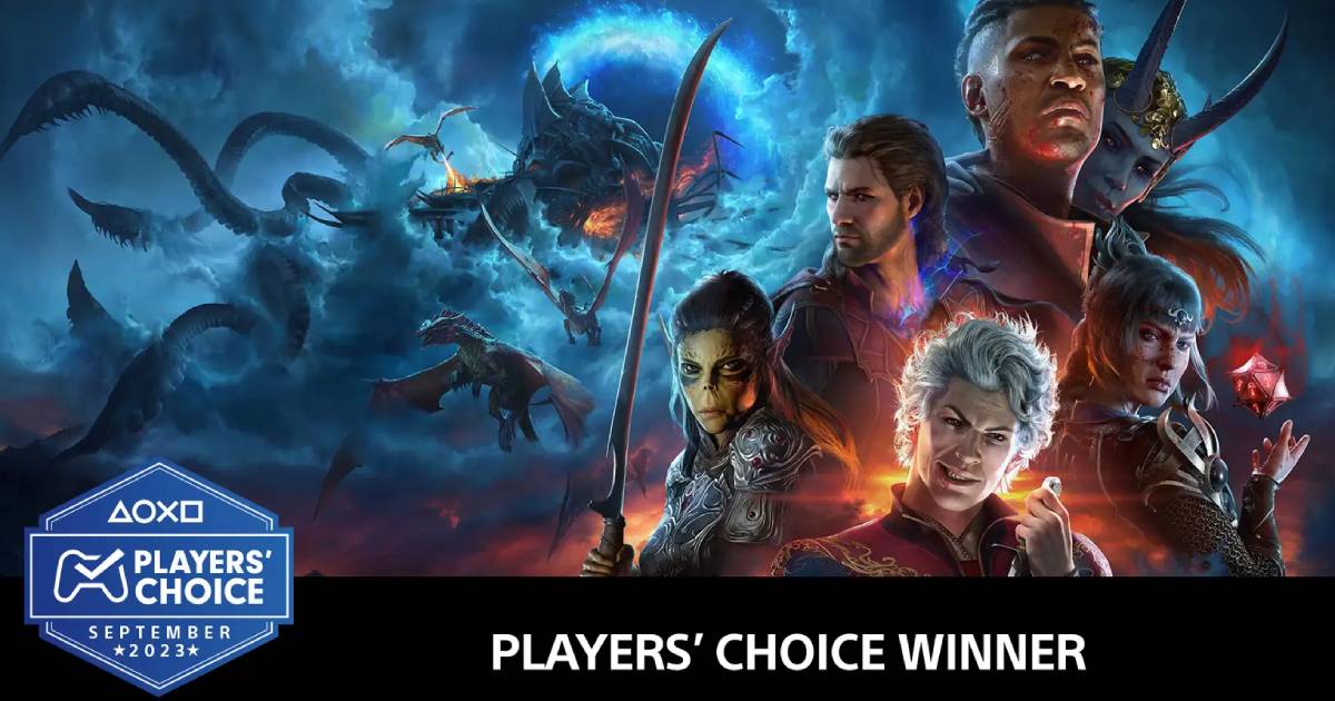 Favoriten utan konkurrens: Baldur's Gate 3 utsågs av PlayStation-spelarna till den bästa utgåvan i september