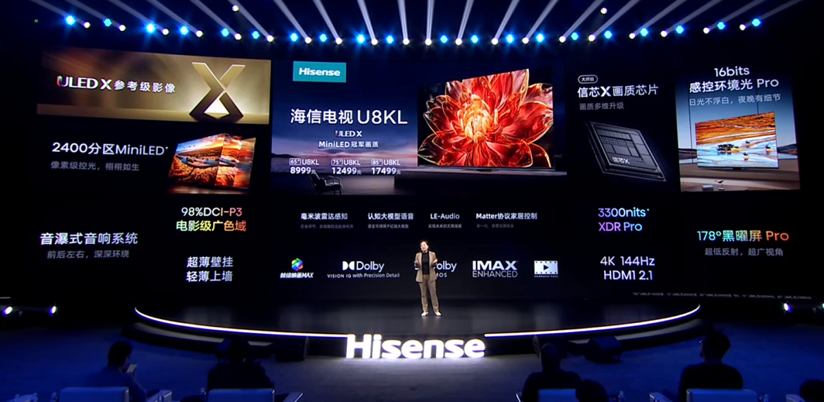 Hisense har presenterat en rad 4K-TV-apparater med Obsidian Screen Pro-paneler med priser från $1230
