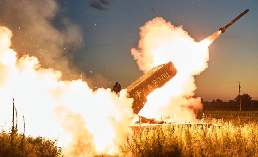 Ukrainas väpnade styrkor visar video av stridsanvändning av den enda trofén TOS-1A Solntsek flamkastarsystem för första gången
