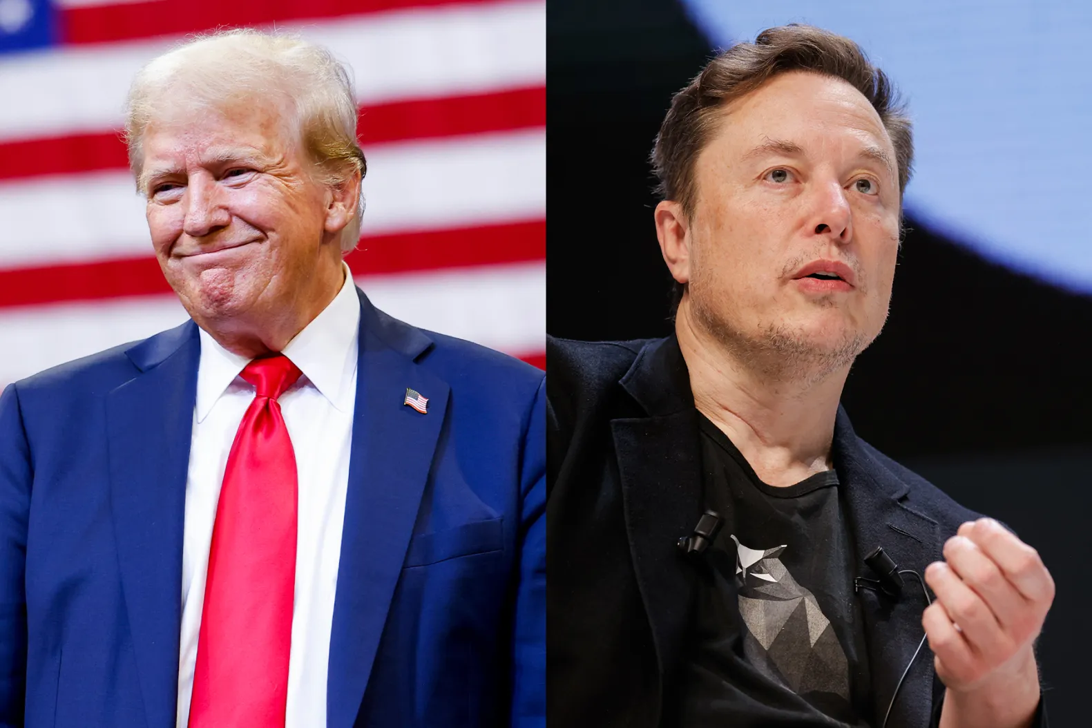 Elon Musk tillsammans med Donald Trump hade ett samtal med Googles VD