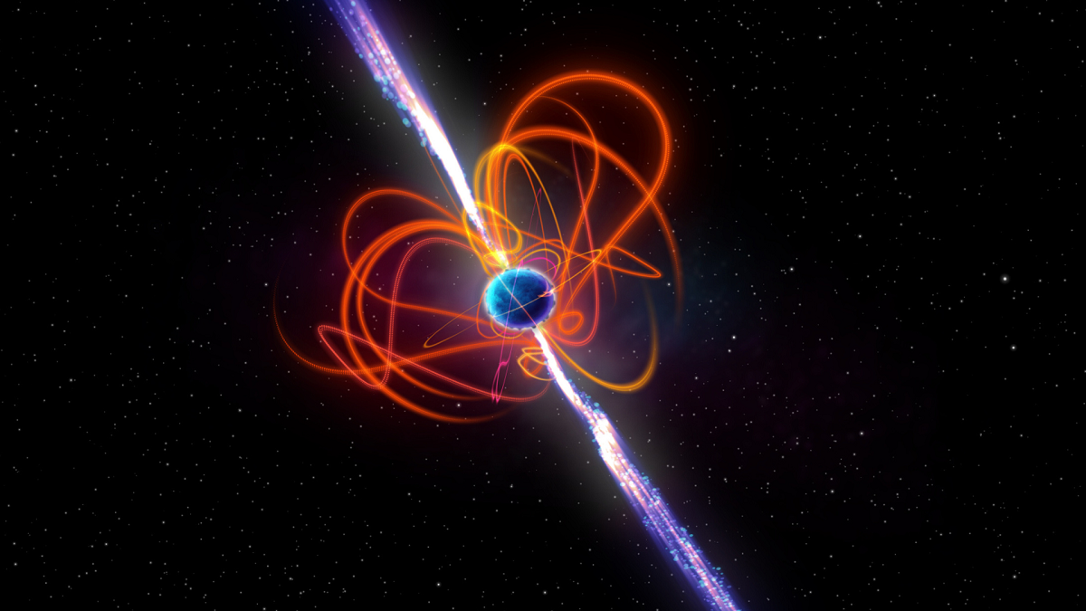 En neutronstjärna med ett otroligt kraftfullt magnetfält fick fel efter att den dragit till sig och slitit sönder en asteroid