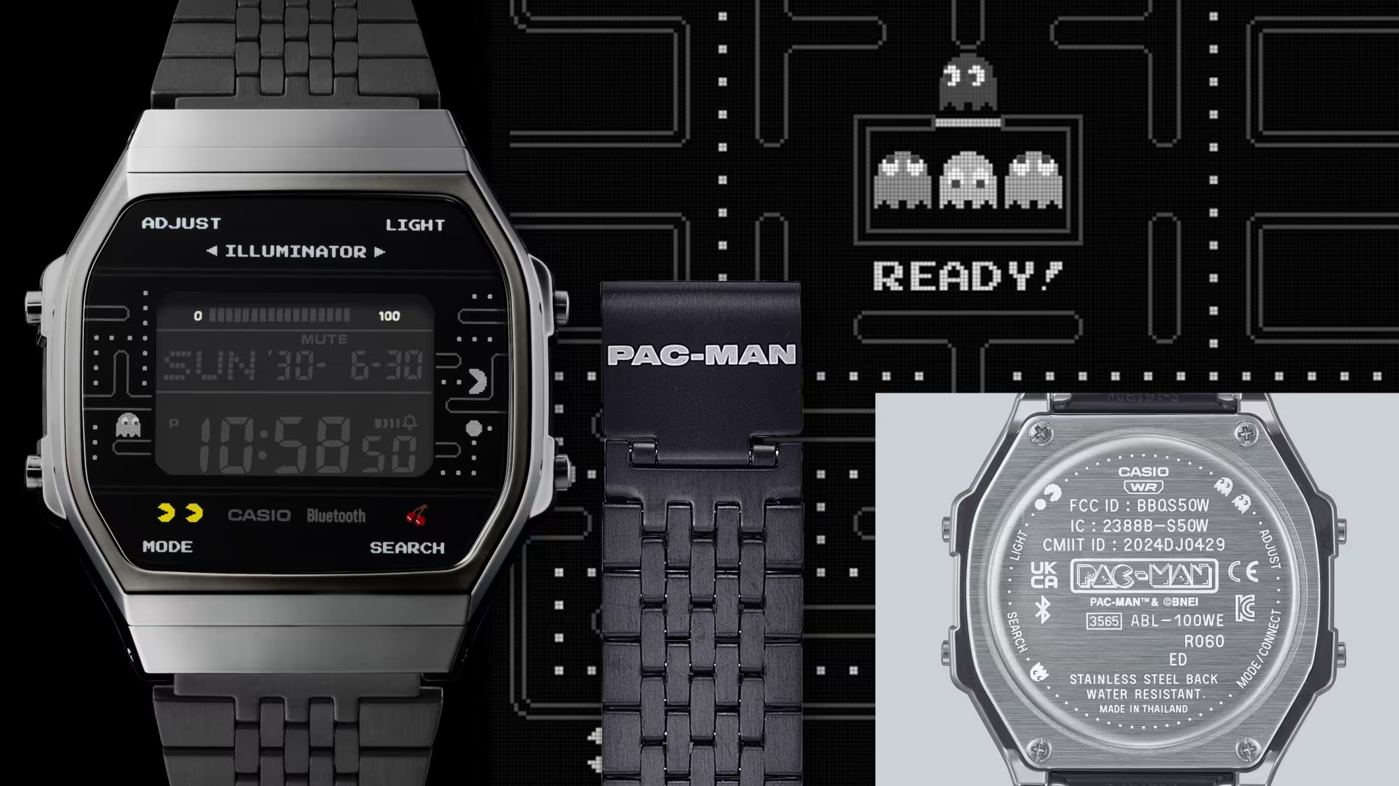 Casio presenterar officiellt ABL-100WEPC-1B Pac-Man-liknande klocka med Bluetooth och stegräknare i USA