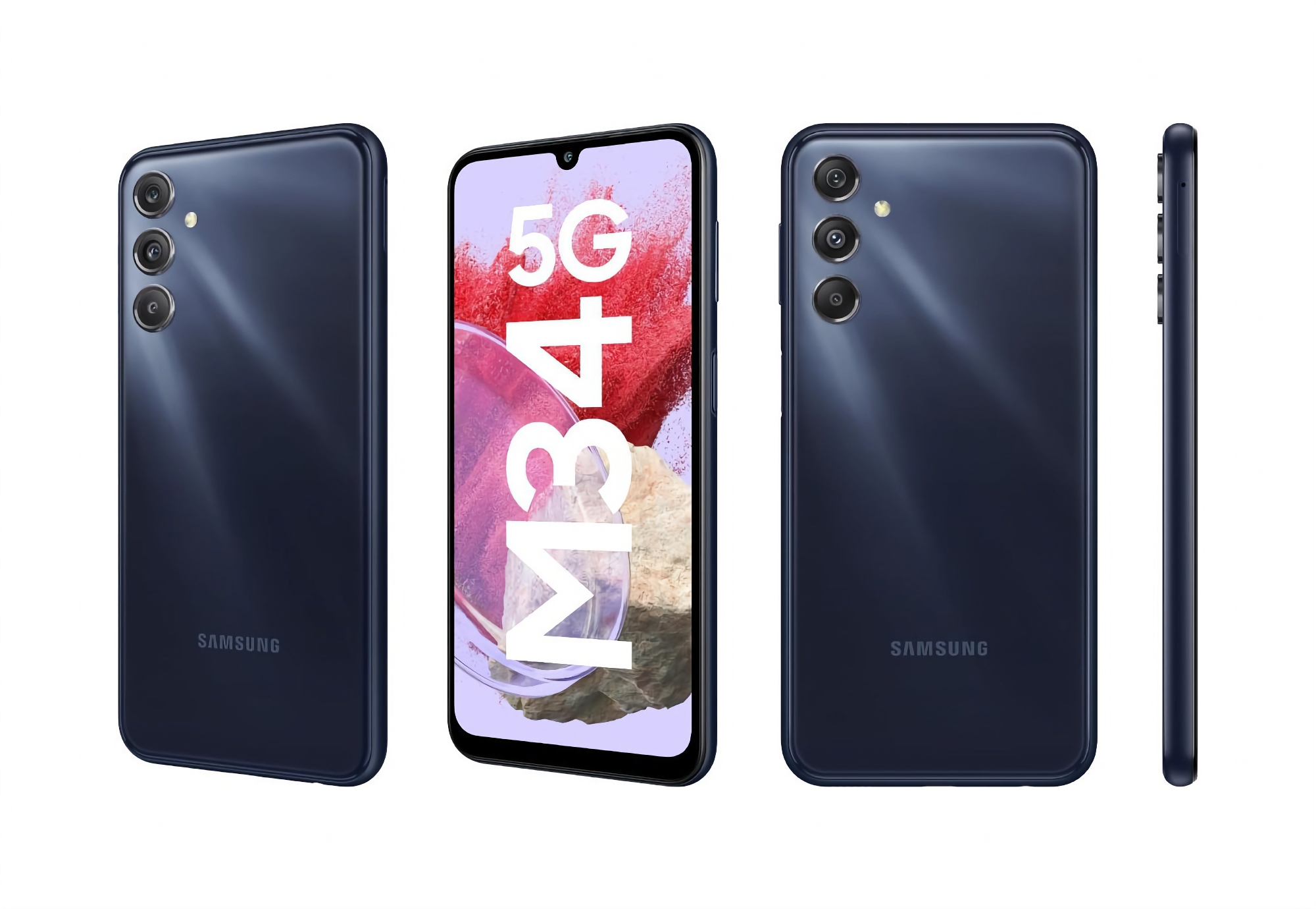 120Hz AMOLED-skärm, Exynos 1280-chip och 6000mAh-batteri: bilder och specifikationer för Samsung Galaxy M34 5G har dykt upp online