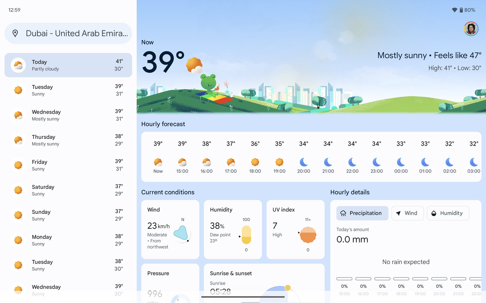Google lägger till information om luftkvalitet på väderkartan i sökresultaten