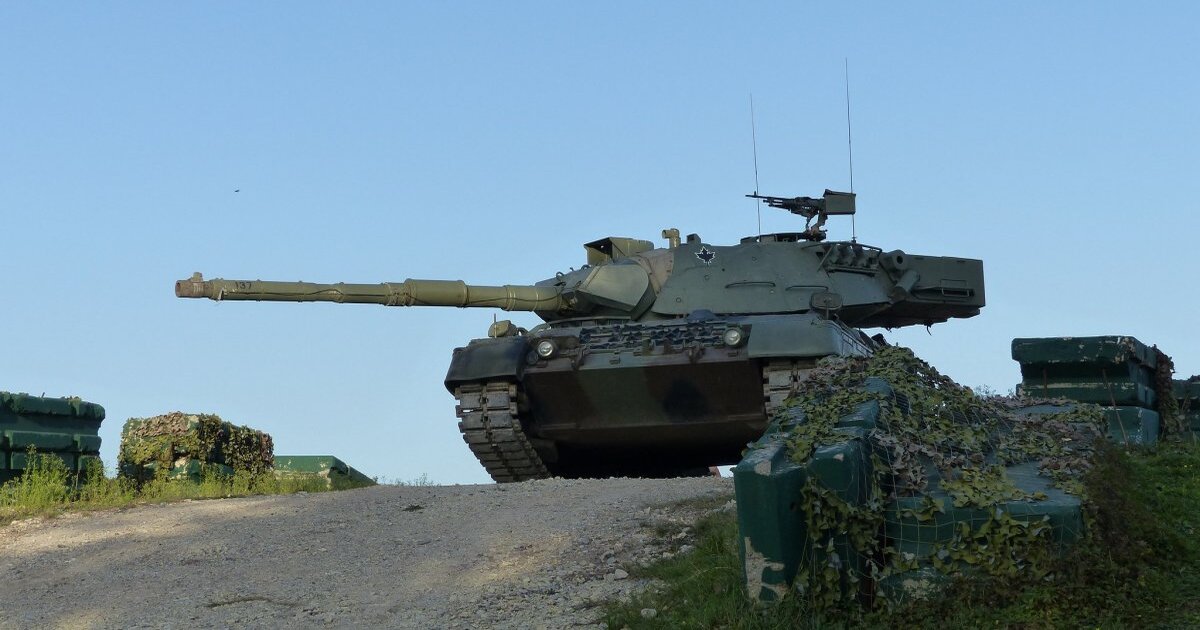 Ukraina har cirka hundra Leopard 1-stridsvagnar i bruk