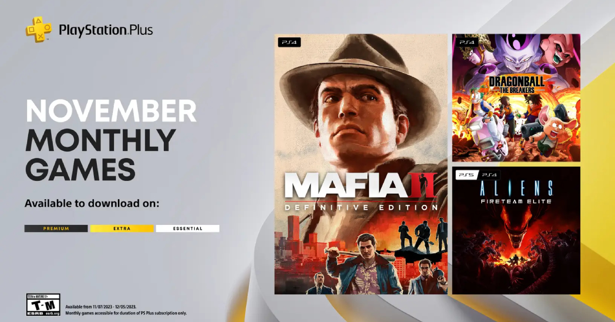 Mafia II: Definitive Edition, Dragon Ball: The Breakers och Aliens Fireteam Elite: Sony har tillkännagivit tre spel som alla PlayStation Plus-prenumeranter kommer att få i november