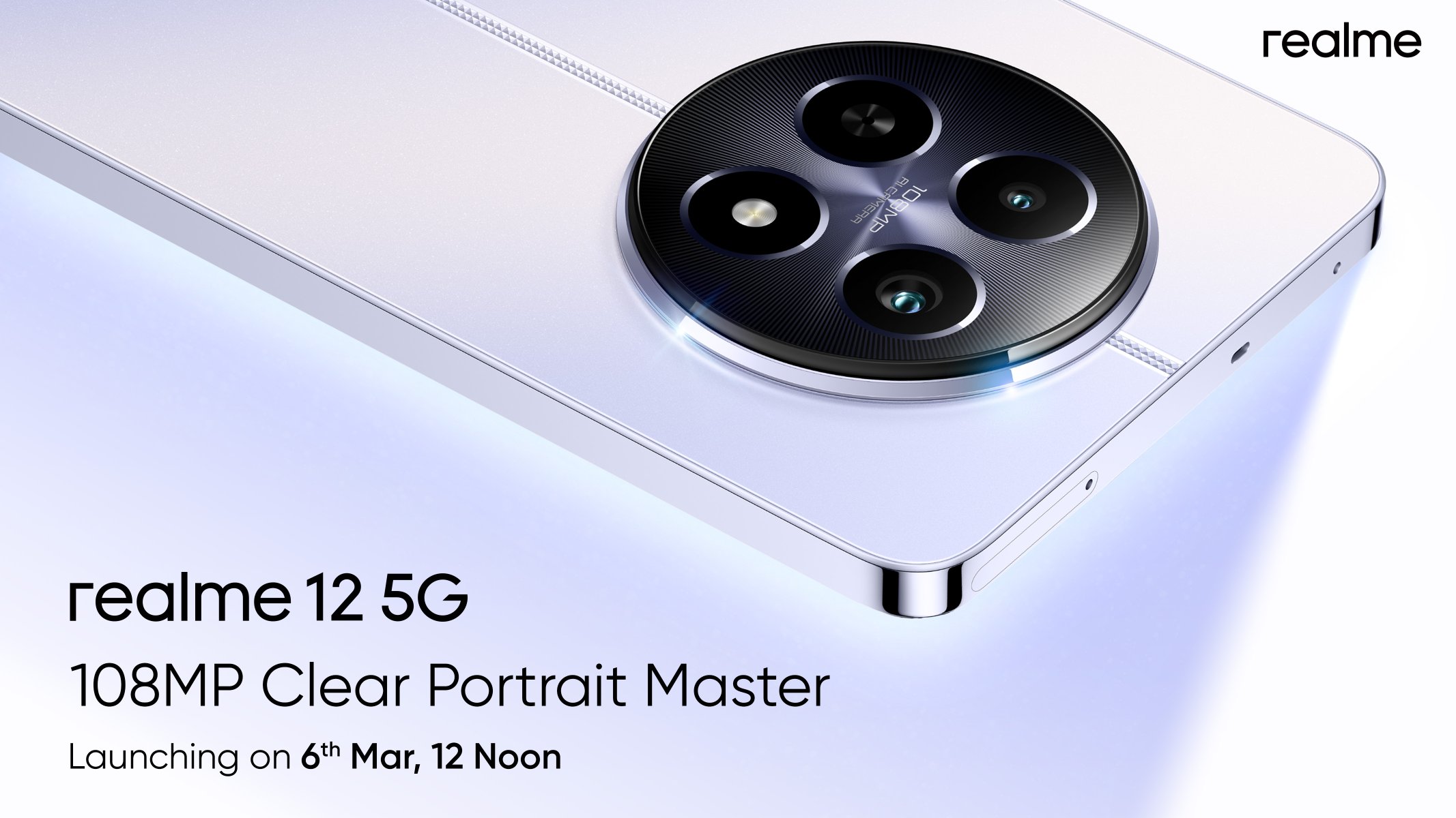 Det är officiellt: Realme 12 med en kamera på 108 MP kommer att lanseras den 6 mars