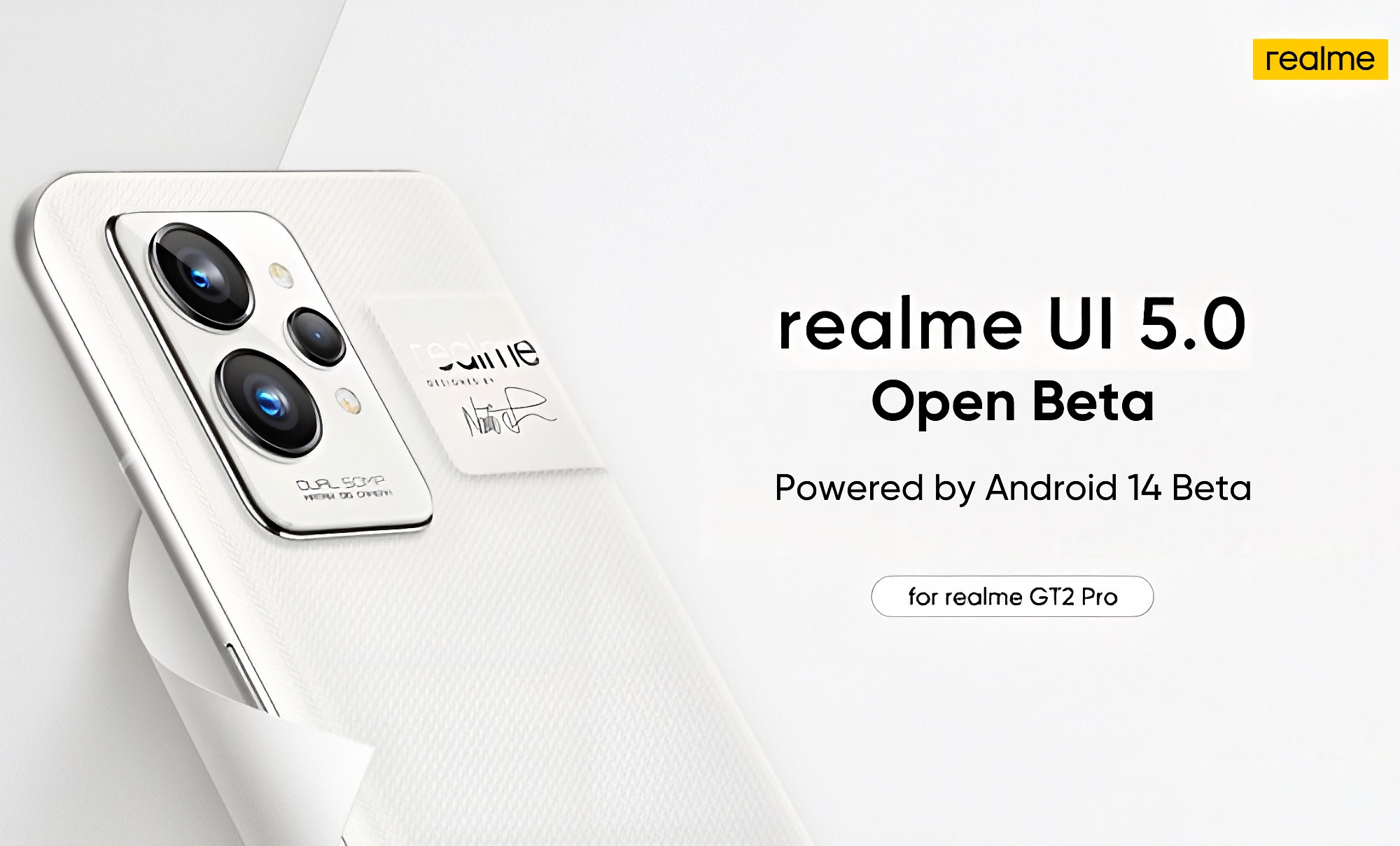 Realme GT 2 Pro har fått Android 14 beta med Realme UI 5.0 skal