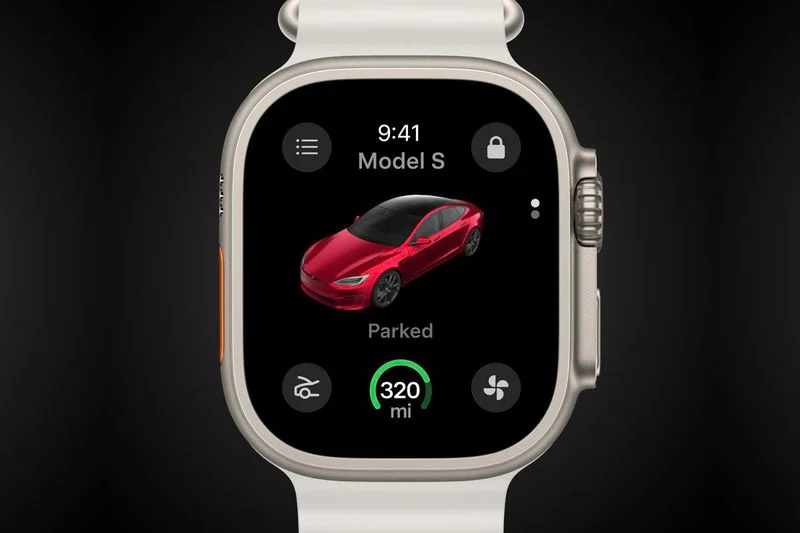 Tesla utvidgar sina tekniska horisonter: ny app för Apple Watch