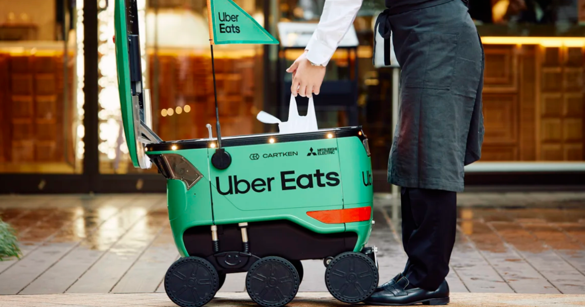 Kurirer behövs inte: Uber Eats lanserar robotleveranser i Japan