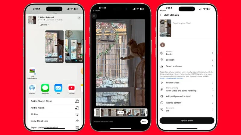 YouTube återställer iOS Share Sheet-stöd för iPhone-videouppladdningar