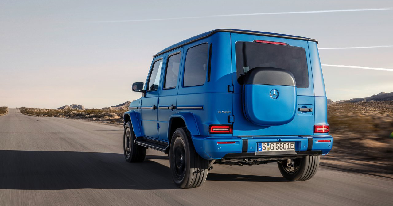 Interiör av den elektriska G-Klass