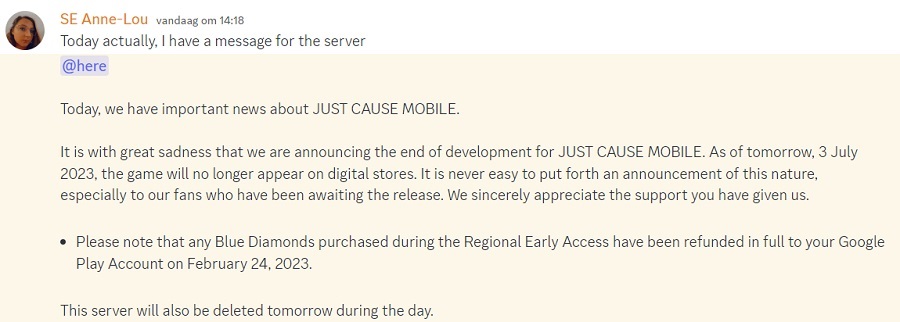 Square Enix ställer in den fullständiga lanseringen av Just Cause Mobile och tar bort spelet från alla digitala butiker-2
