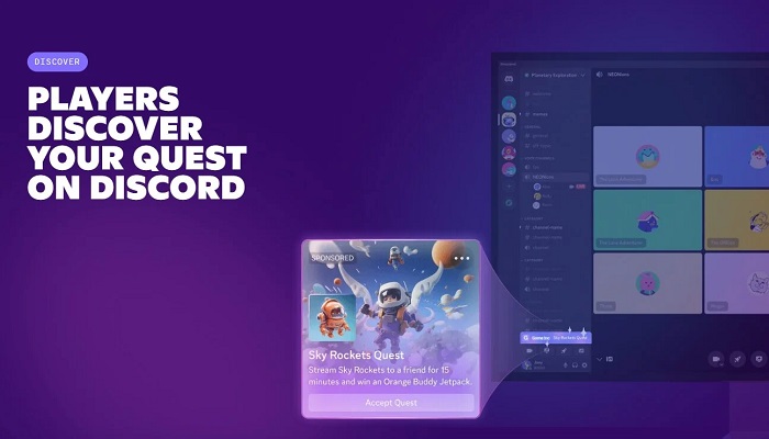 Discord-tjänsten kommer att se annonser den här veckan, med plattformen som introducerar ett alternativ för "Sponsored Quest-2