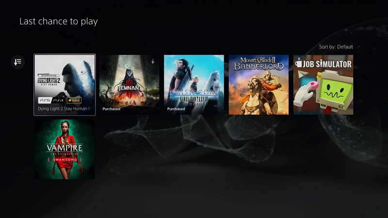 En bild av spelen tillgängliga på PS Plus