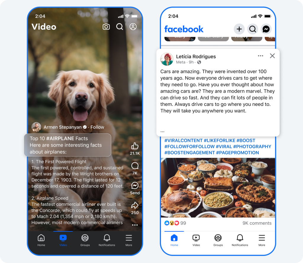 Distraherande bildtexter