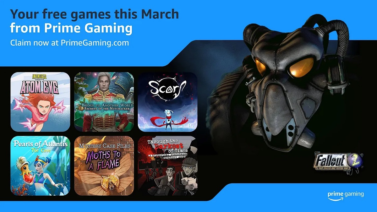 Prime Gaming-prenumeranter får åtta gratisspel i mars, inklusive Fallout 2