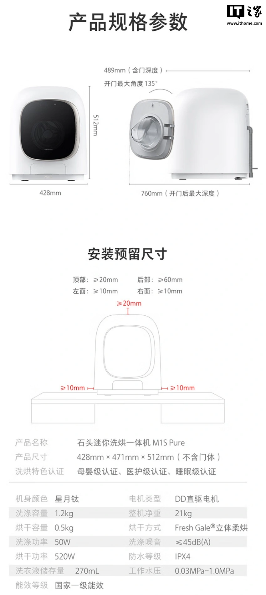 Design av mini-tvättmaskinen Roborock M1S