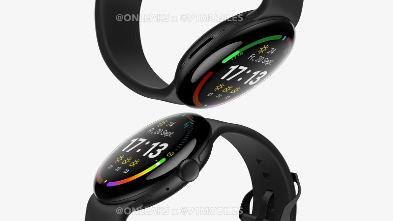 Render av Google Pixel Watch 4