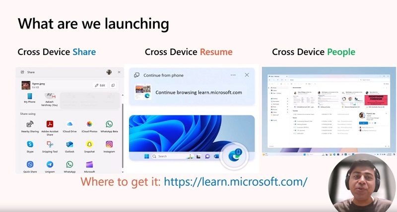 Demonstration av Cross Device Resume-funktionen