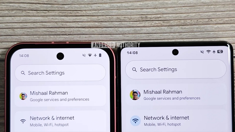 Android gränssnitts jämförelse: nuvarande och uppdaterade gränssnitt