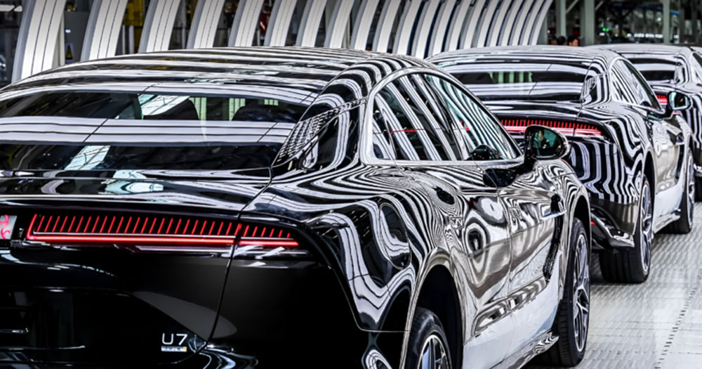 Interiör av Yangwang U7 premium sedan