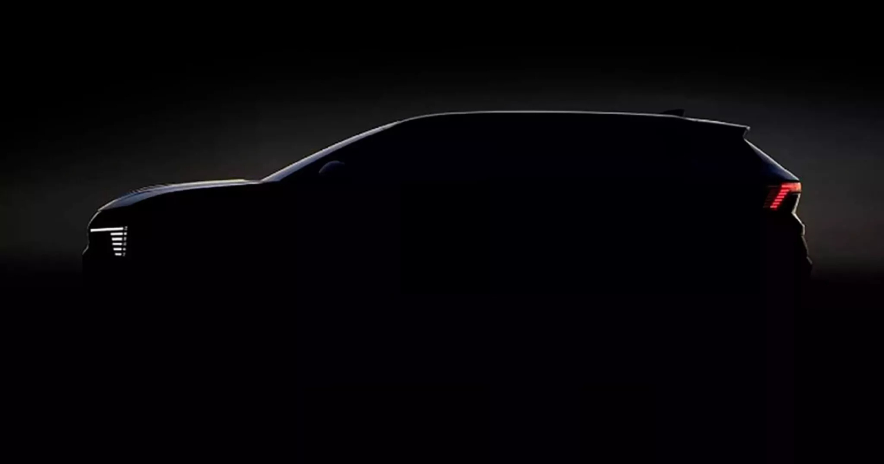 Mitsubishi Eclipse Cross teaser med originalfälgar
