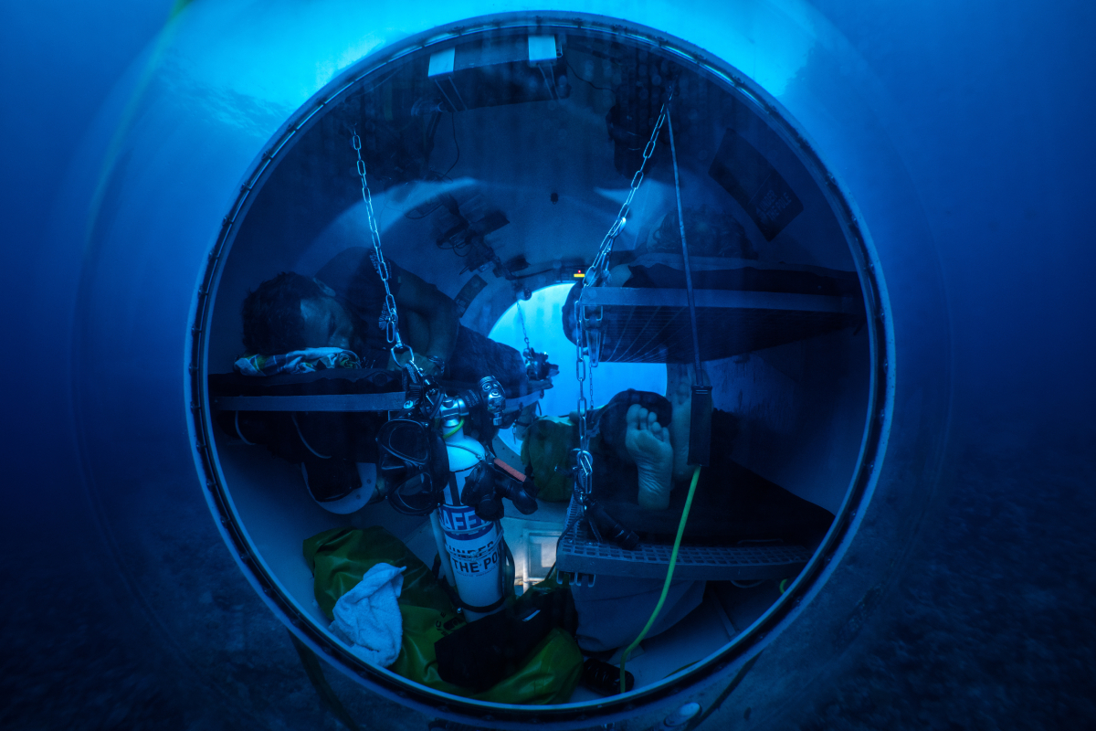 Under The Pole-kapseln i aktion.