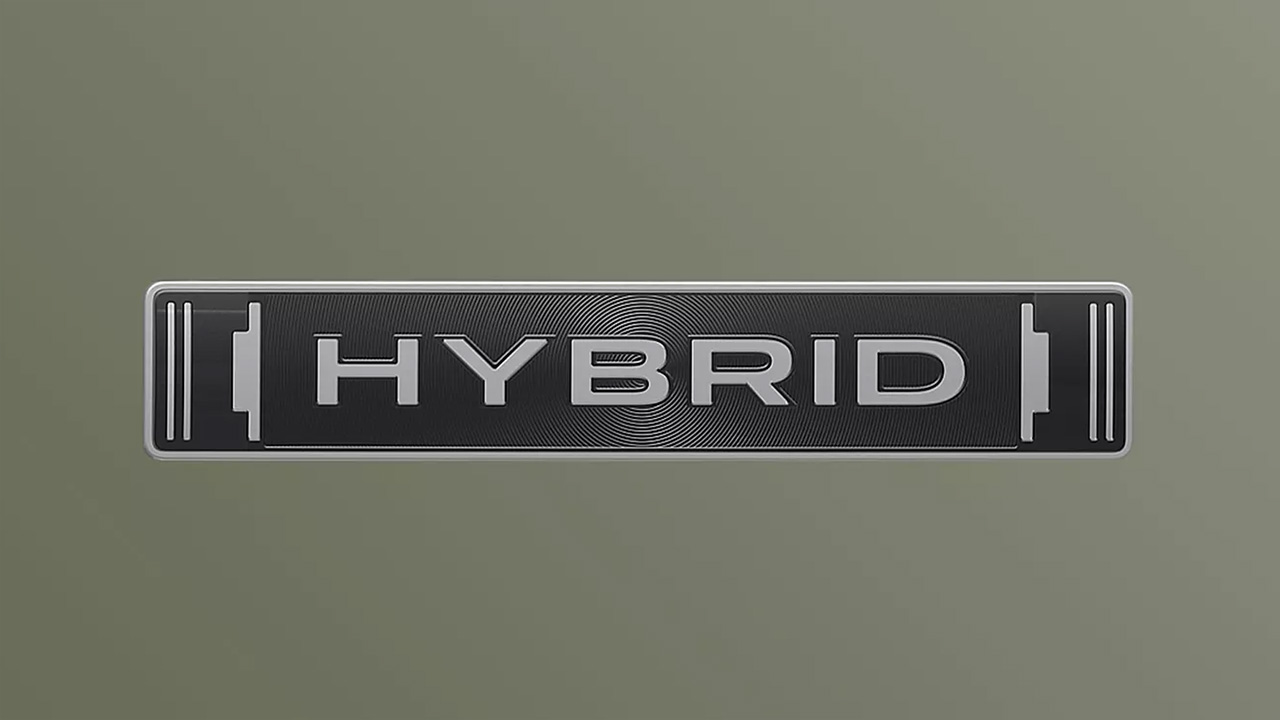 Subarus "Hybrid"-beteckning.