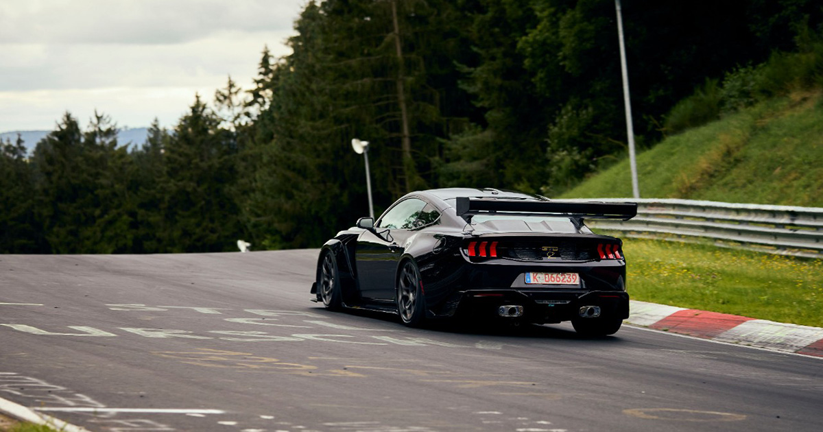 Ford Mustang GTD på Nürburgring.